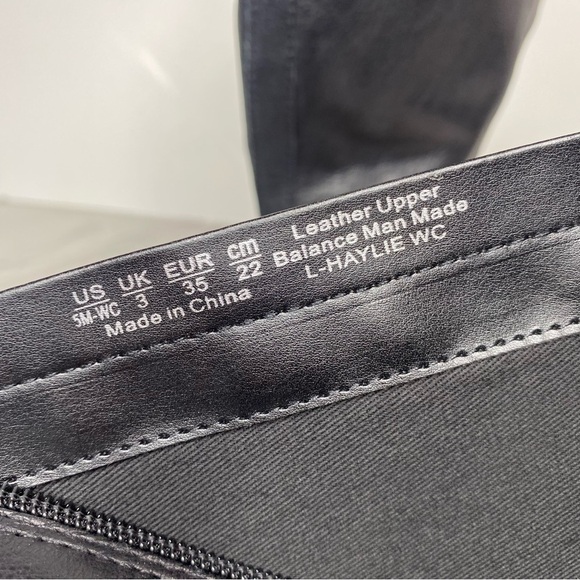 Franco Sarto Haylie Black Leather Wide Calf Tall Boot 5M - Picture 11 of 14